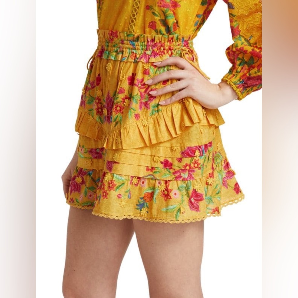 FARM RIO
Flower Dream Ruffle Mini Skirt - Picture 6 of 9